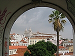 Lissabon - Blick vom Miradouro de Santa Luzia